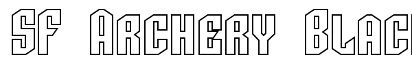 SF Archery Black font preview